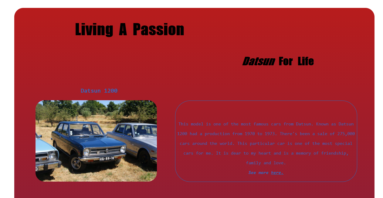 Project 'Datsun For Life'